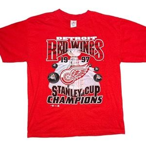 1997 Redwings NHL Champions Tee L